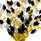 12 Pack Bulk Graduation Party Centerpiece - black - gold - silver